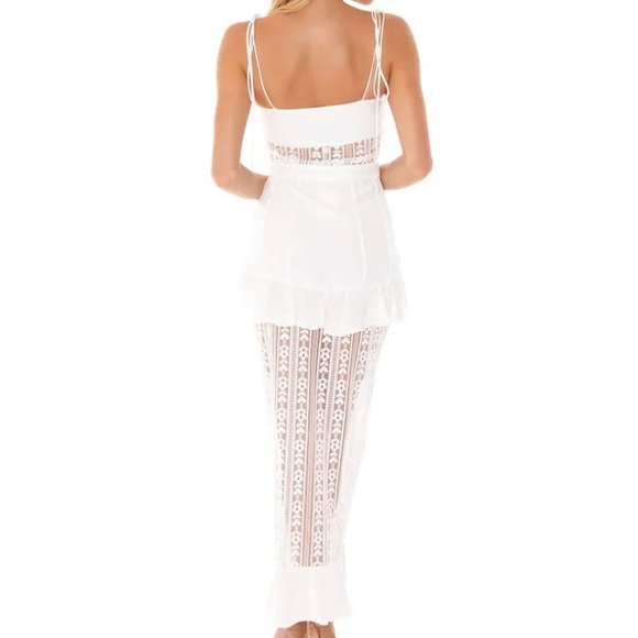 Lovebird Lace Midi Dress, White - Picture 2 of 5